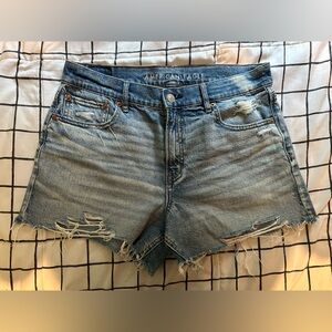 American Eagle Outfitters Distressed Blue Jean Shorts